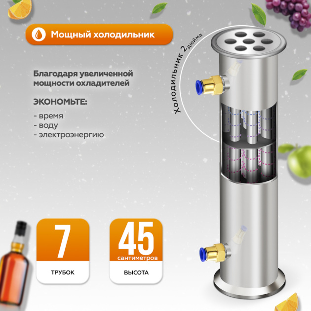 Самогонный аппарат Добрый Жар Люкс ПРО» - система охлаждения Самогонный аппарат Добрый Жар Люкс ПРО» - система охлаждения